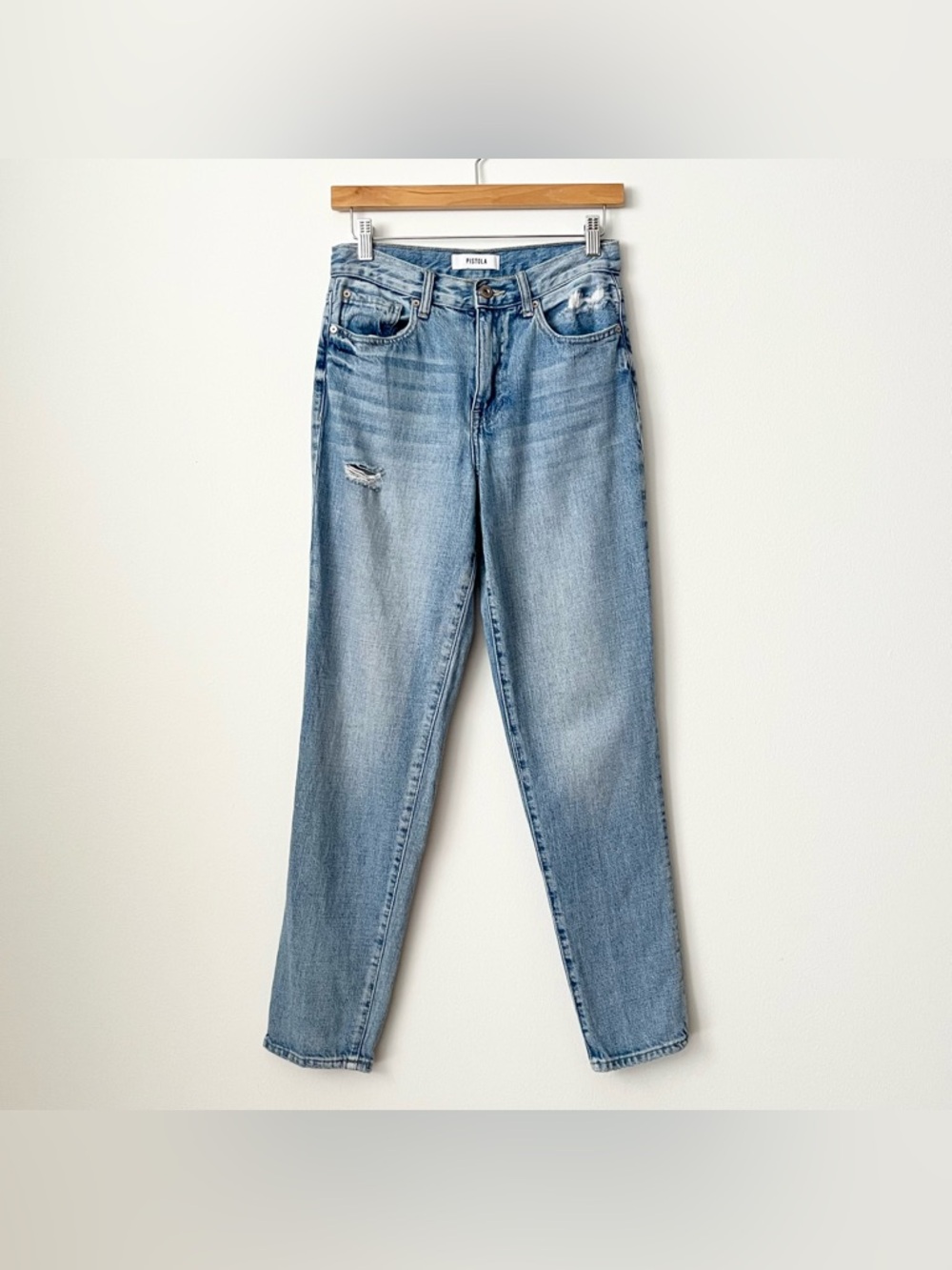 Pistola Women's Presley High Rise Vintage 90's Roller Denim Jeans 26 Light Blue